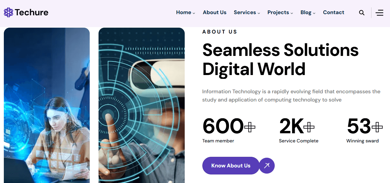 Techure – Creative Modern Next.js & Tailwind CSS Template